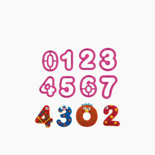 Kit 9 Cookie Cutters Numbers