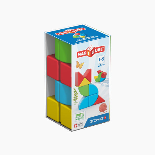 044 Geomag Magicube Fcolor Re Blocks Crystal 24