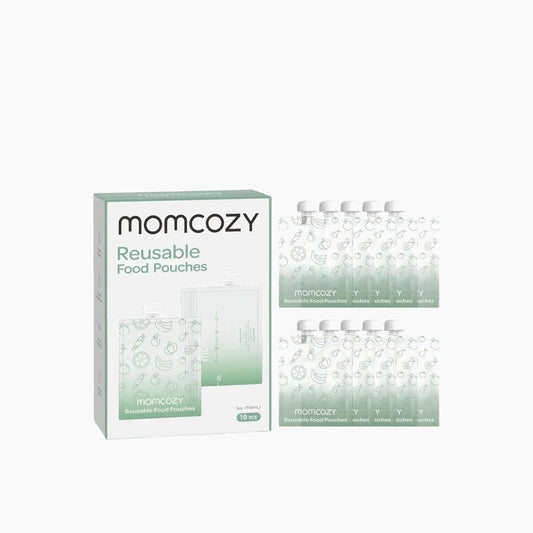 Momcozy 10 Reusable Baby Food Pouches - 100ML