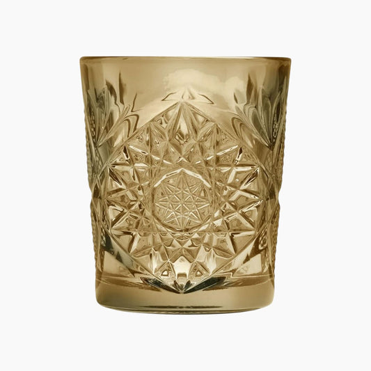 Libbey Hobstar Ocher Old Fashion Set of 6 Pieces