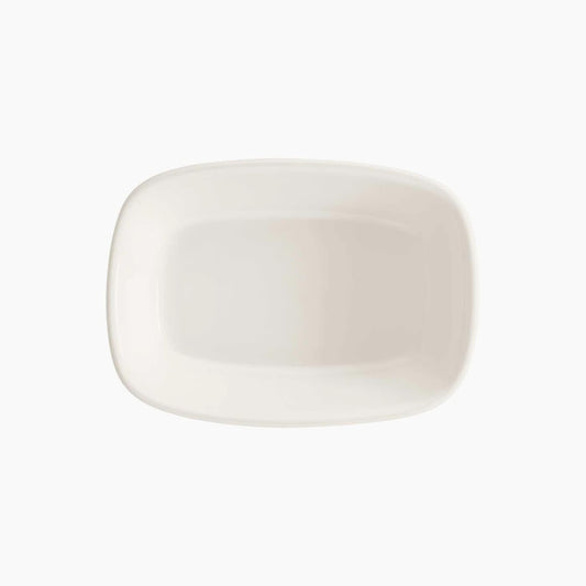 Bonna White Rectangular Deep Bowl