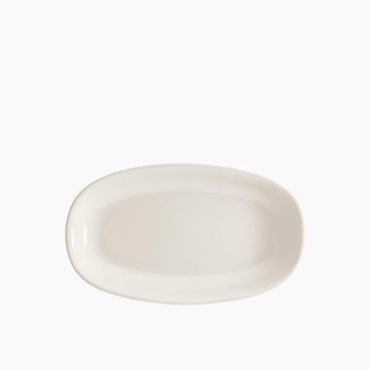 Bonna White Oval Plate Dia 15x8.5 cm