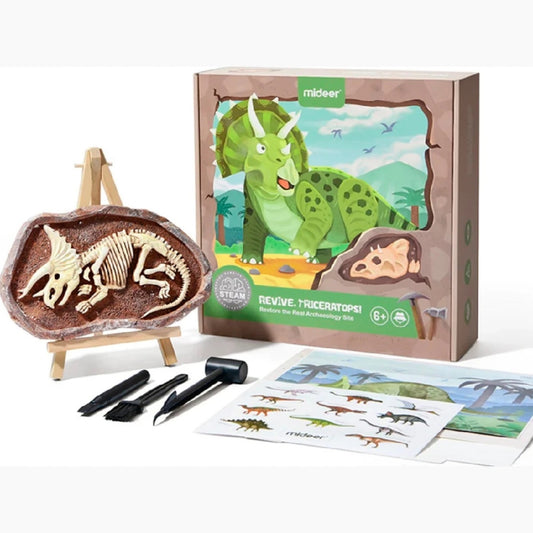 لعبة Mideer Steam Revive Triceratops العمر +6
