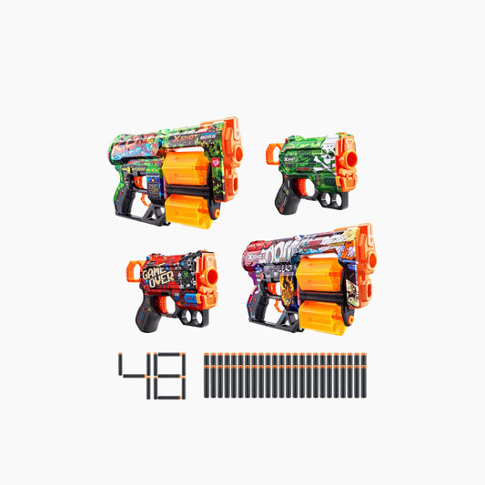 حزمة كومبو Zuru X-Shot Skins Dread & Menace من مسدسات الألعاب