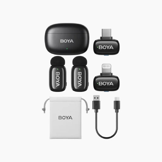 ميكروفون لاسلكي مزدوج Boya Mini 12 مع علبة شحن