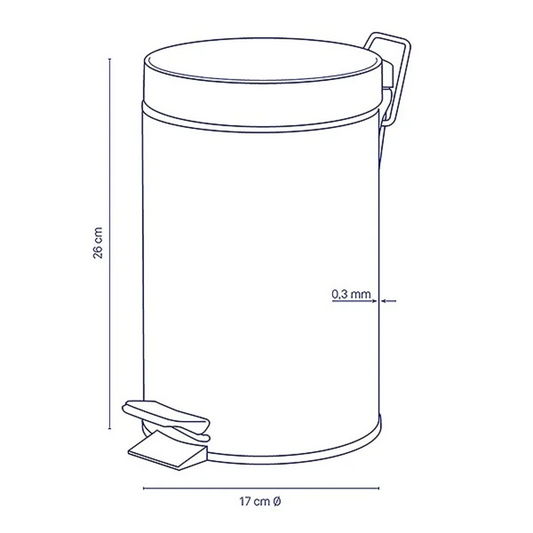 Kela Monaco Waste Pedal Bin