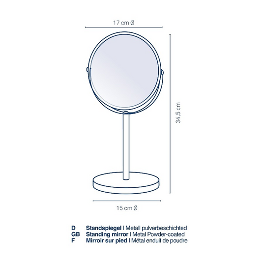 Kela Elias Standing Mirror - Black