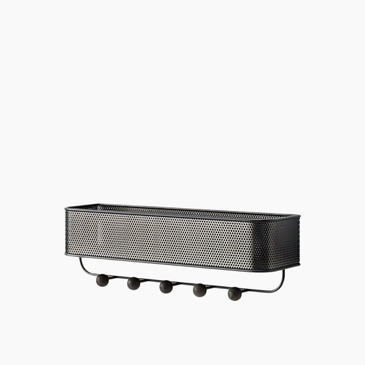Umbra Estique Wall Organizer - 5 Hook - Black & Walnut