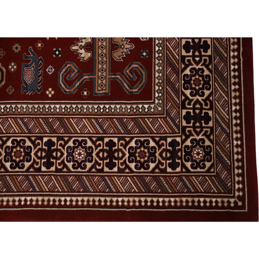 Spazio Home Antique Floral Red Rug