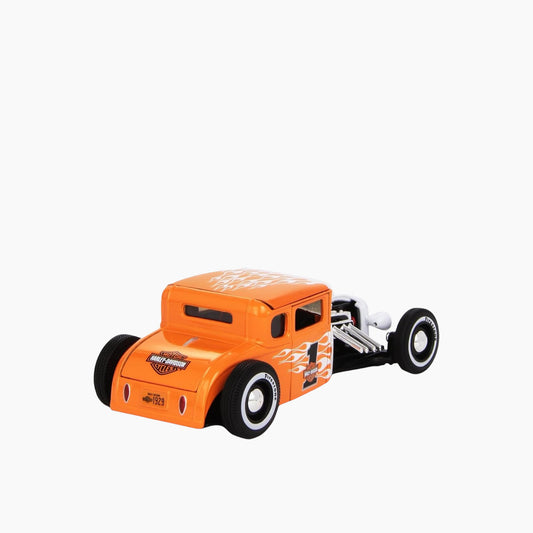 Mattel Maisto Harley-Davidson 1929 Ford White Flame Orange