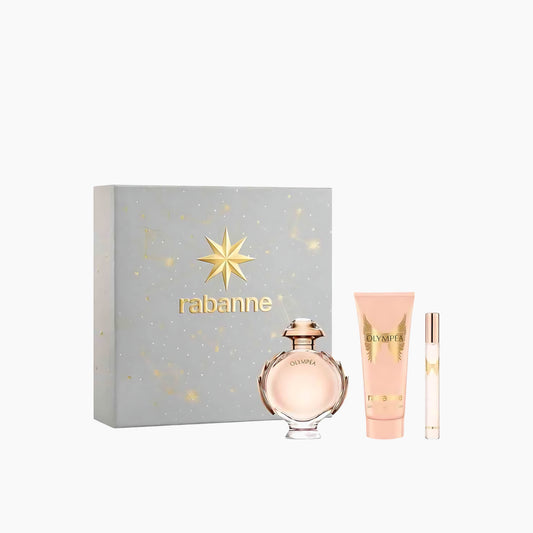 Paco Rabanne Olympea EDP 80Ml + EDP 10Ml + Body Lotion 100Ml Gift Set For Women