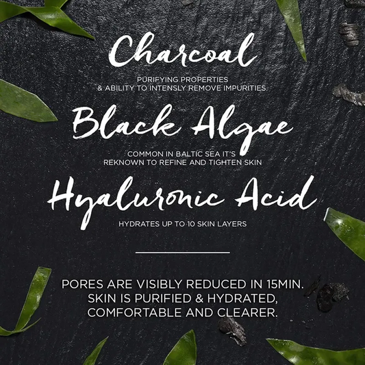 Garner Skin Naturals Skin Active Pure Charcoal and Algae Hydrating Face Sheet Mask
