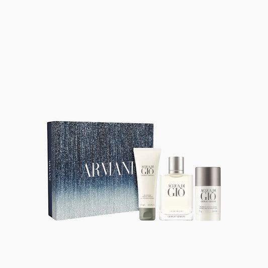 Giorgio Armani Acqua Di Gio EDT 100Ml + Shower Gel 75Ml + Stick Deodorant 75Ml Gift Set For Men