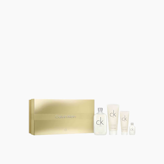 Calvin Klein Ck One EDT 200Ml + EDT 15Ml + Body Lotion 200Ml + Shower Gel 100Ml Gift Set For Men