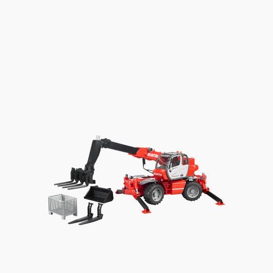 Bruder Manitou Telescopic Forklift MRT 2150 with Accessories