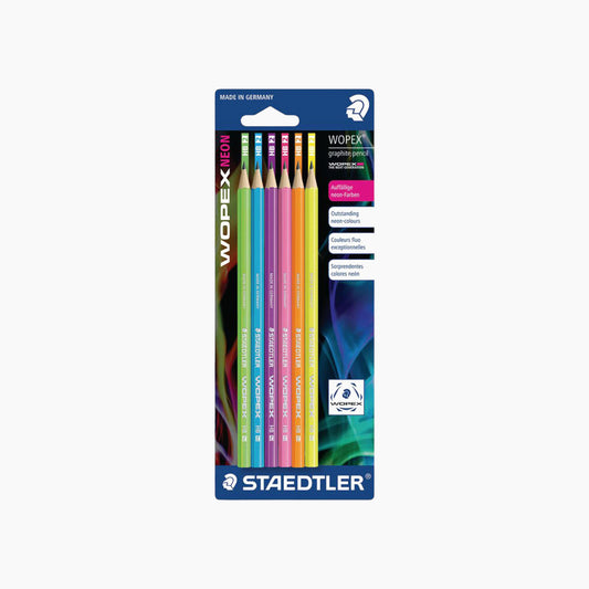 Staedtler PENCIL HB NEON 3PCS BC 100% PEFC 180F BK6 03
