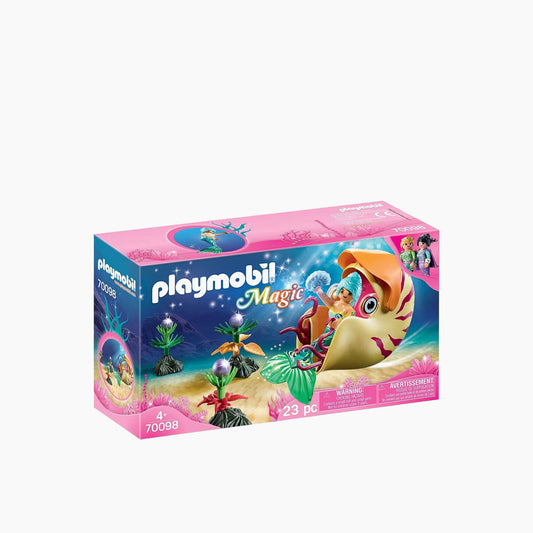 Playmobil Mermaid with Sea Snail Gondola Toy Playset