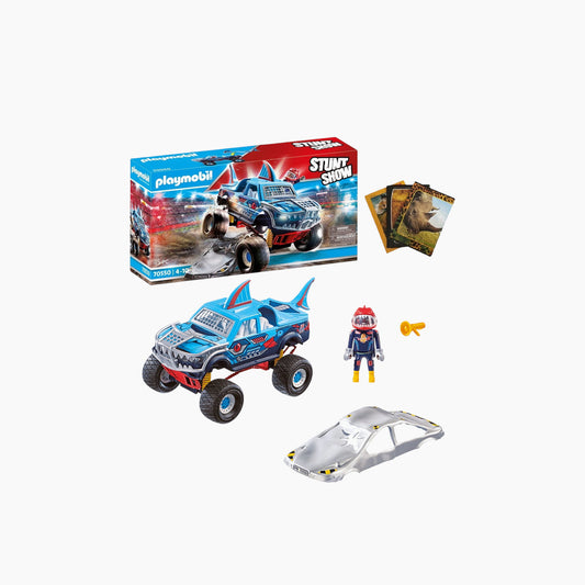Playmobil Stunt Show Shark Monster Truck Toy Playset