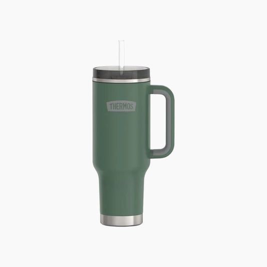 Thermos Stainless Steel Vacuum Insulated Travel Mug with Dual Function Lid/Straw 1200 mL