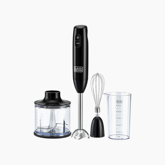 Black + Decker 3 in 1 Hand Blender with Chopper,600W