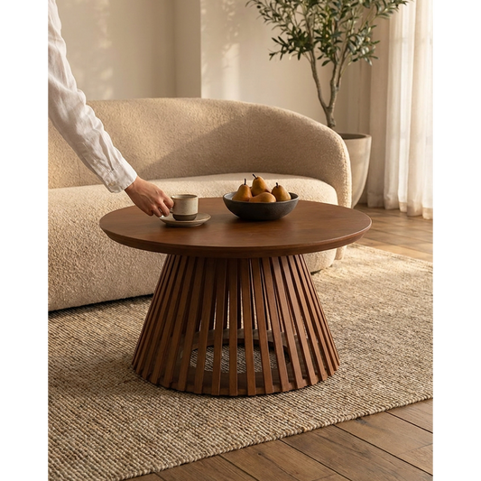 Torre Coffee Table Wooden Walnut 1