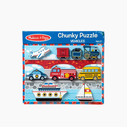 Vehicles Chunky Puzzle- 9 Pieces