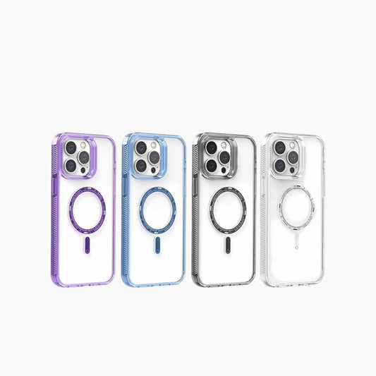 جراب ATOUCHBO Magsafe الشفاف لجهاز iPhone بإطار ملون