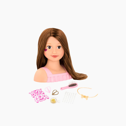 Battat Our Generation Doll Bust, Brunette, Talia