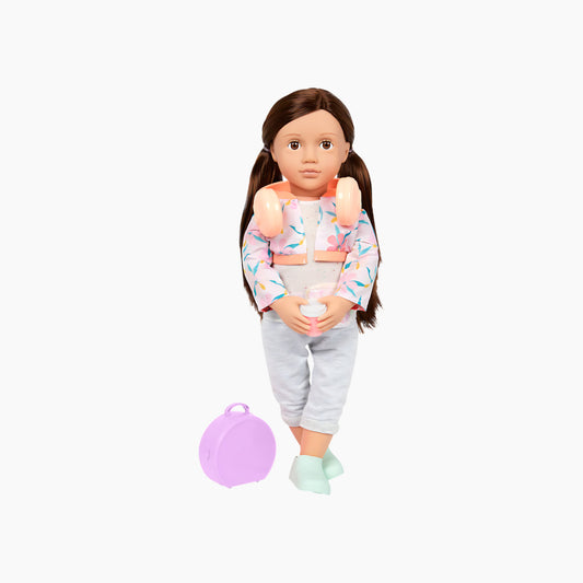 Battat Our Generation Deluxe Travel Doll With Book, Reese