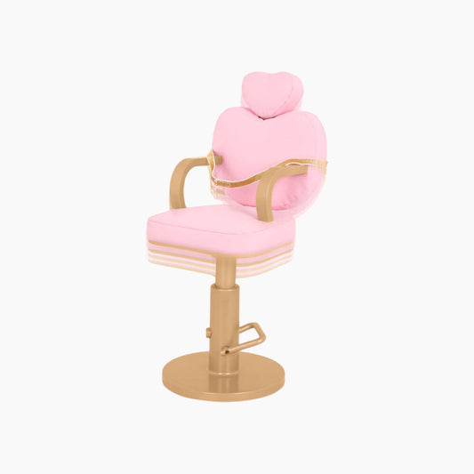 Battat Our Generation Heart Shaped Salon Chair And Accessories
