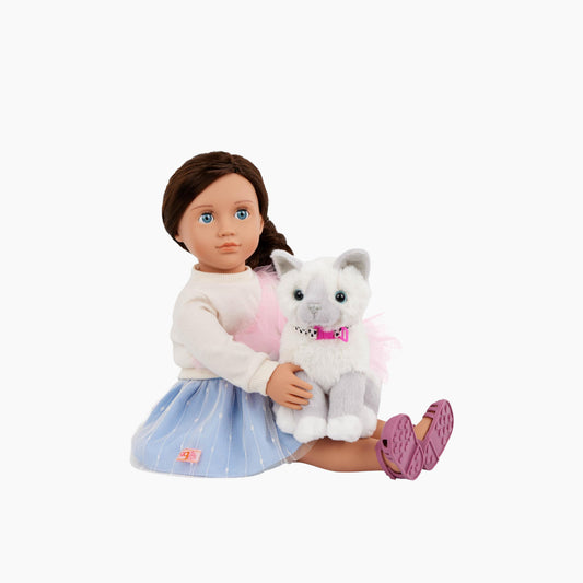 Battat Our Generation Doll & Pet Kitten With Accessories