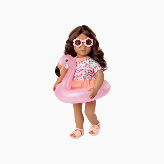 Battat Our Generation Deluxe Beach Doll With Book, Gabriela