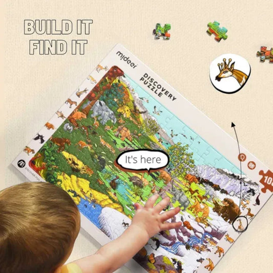 Mideer Discovery Puzzle Big World Small World Asian 88P Age 3.5+