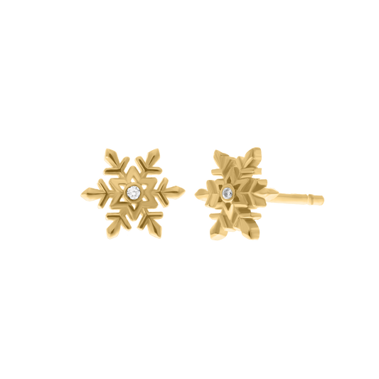 Snowflake Diamond Earrings