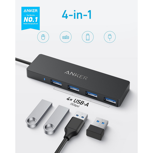 أنكر USB C Hub 4 منافذ