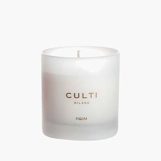Culti Milano Candle In Silkscreened Satin Glass