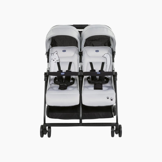 Chicco Ohlal? Twin Stroller Silver Cat