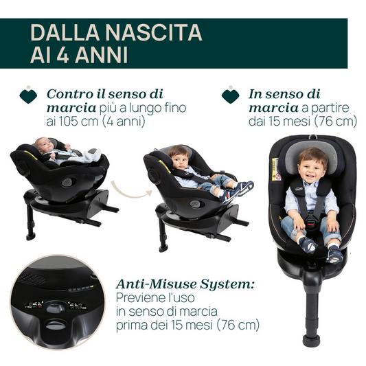 Chicco Seat105 Baby Car Seat Glam Grey