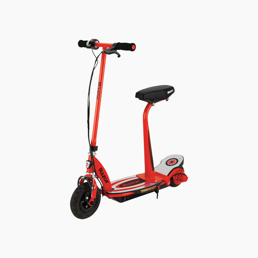سكوتر كهربائي Razor Power Core E100S مع مقعد - أحمر/رمادي