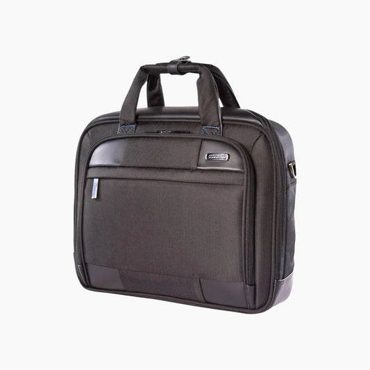 American Tourister Merit Laptop Briefcase As Black/Blue
