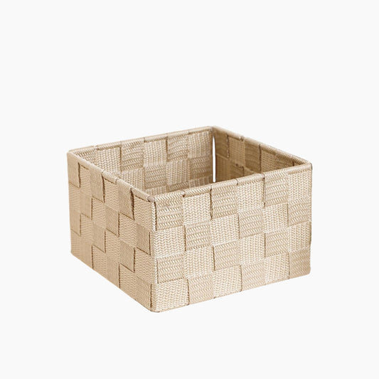سلة EH Living Shine من البولي بروبلين 16 × 16 × 9.5 سم بيج