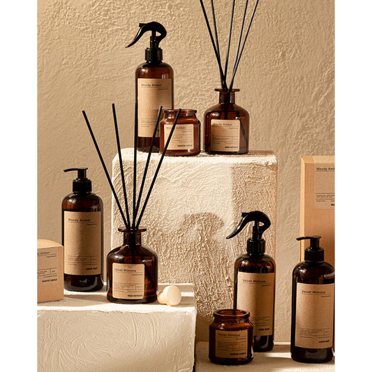 EH Living بخاخ معطر للغرفة برائحة العنبر الخشبي 500 مل عنبر