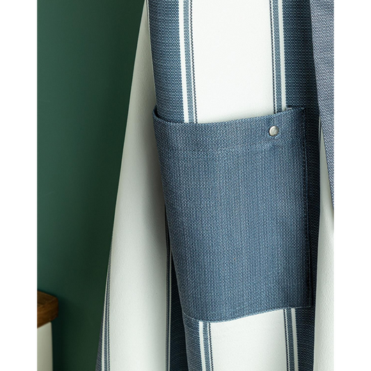 EH Living Blue Lines Polyester Kitchen Apron 65x75 cm Navy Blue