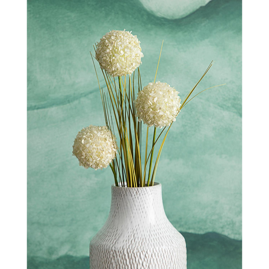 EH Living Grass Bush Single Branch Artificial Flowe 63 cm Cream