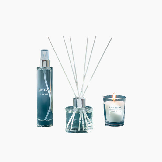 مجموعة EH Living Soft Blanc المعطرة المكونة من 3 قطع باللون الأبيض