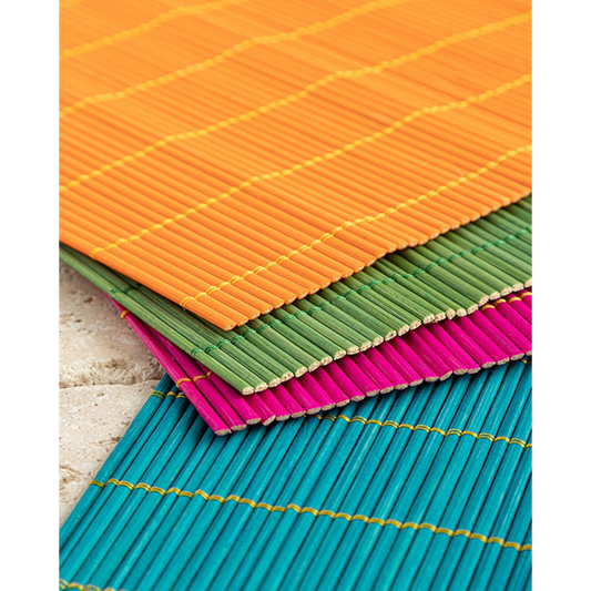 EH Living Farleg Bamboo 4 Pcs Table Mat 45x30 cm Colored