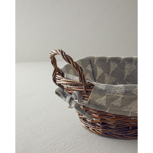 EH Living Linear Wicker Bread Basket 35x25 cm Brown