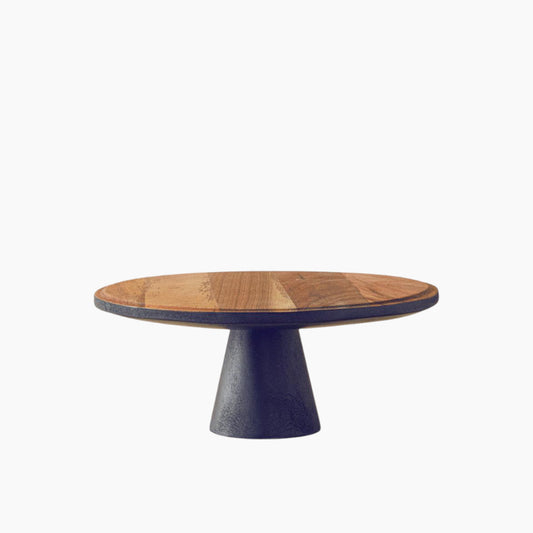 EH Living Modern Wood Walnut Cake Stand
