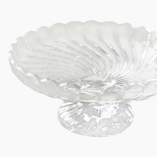 EH Living Fiona Glass With Legs Serving Ware 14.5 cm Transparent