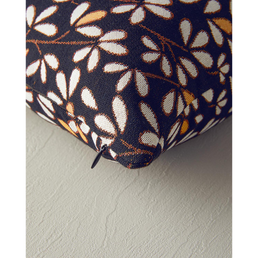 EH Living Floria Toss Pillow Cover 45x45 cm Black